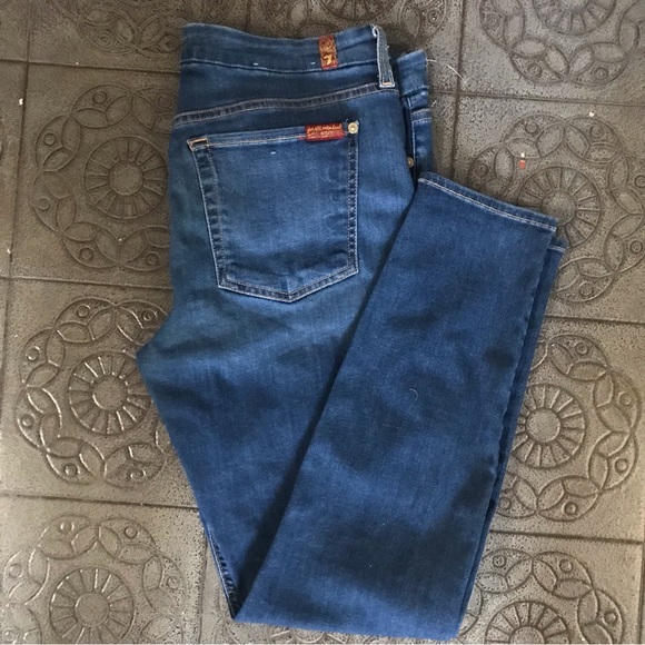 7 For All Mankind ‘the ankle skinny’ Jeans - Size 31 - Picture 2 of 6